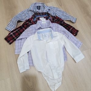 Bundle of toddler boys dress shirts